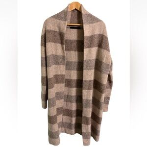 Jenni Kayne Yak Alpaca Striped Cardigan Coastal Size Small